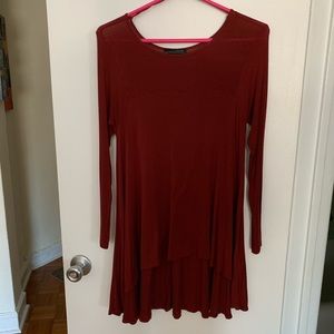Zara Red Long Sleeve Top